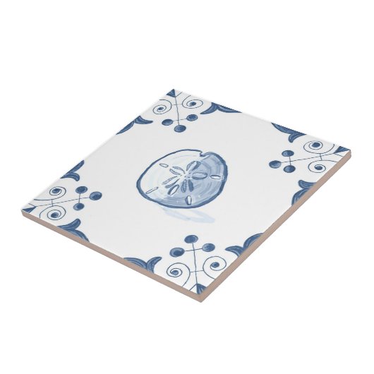 Delft-Sand-Dollar-Fliese mit Rolle-Ecken Fliese (Seite)