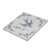 Delft-Schwalben-Keramikfliese Fliese (Seite)