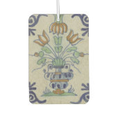 Delft Tile Antique Keramik Blume Pot Autolufterfrischer (Vorderseite)
