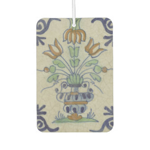 Delft Tile Antique Keramik Blume Pot Autolufterfrischer