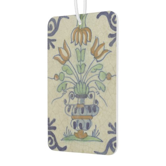 Delft Tile Antique Keramik Blume Pot Autolufterfrischer (Links)
