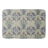 Delft Tile Antique Keramik Blume Pot Badematte (Vorderseite)