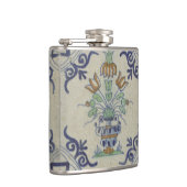 Delft Tile Antique Keramik Blume Pot Flachmann (Rechts)