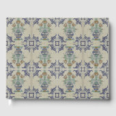 Delft Tile Antique Keramik Blume Pot Gästebuch (Vorderseite)