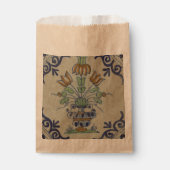 Delft Tile Antique Keramik Blume Pot Geschenktütchen (Vorderseite)