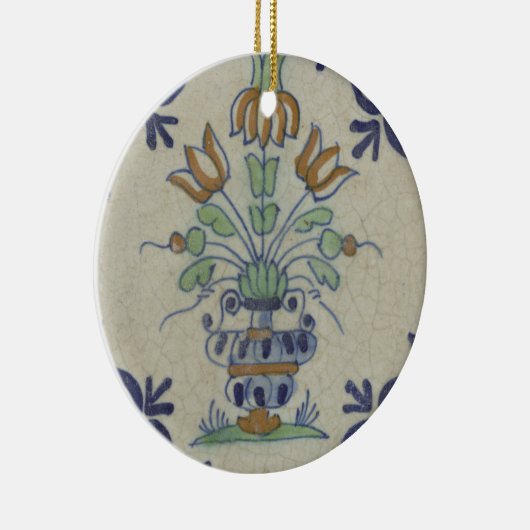 Delft Tile Antique Keramik Blume Pot Keramik Ornament (Rechts)