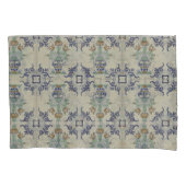 Delft Tile Antique Keramik Blume Pot Kissenbezug (Vorderseite-Links)