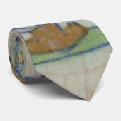 Delft Tile Antique Keramik Blume Pot Krawatte (Gerollt)