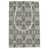 Delft Tile Antique Keramik Blume Pot Mittlere Geschenktüte (Vorderseite)