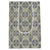 Delft Tile Antique Keramik Blume Pot Mittlere Geschenktüte (Rückseite)