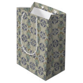 Delft Tile Antique Keramik Blume Pot Mittlere Geschenktüte (Rückseite Schrägansicht)