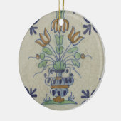 Delft Tile Antique Keramik Blume Pot Ornament (Links)
