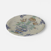 Delft Tile Antique Keramik Blume Pot Pappteller (Schrägansicht)