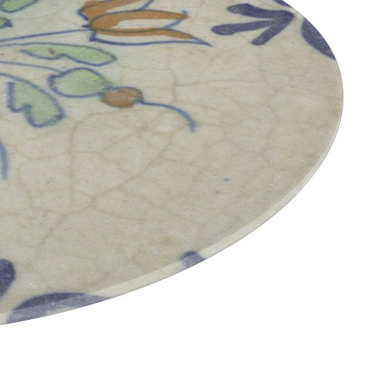 Delft Tile Antique Keramik Blume Pot Schneidebrett (Ecke)