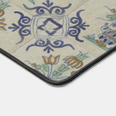 Delft Tile Antique Keramik Blume Pot Schreibtischunterlage (Ecke)