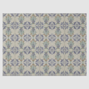 Delft Tile Antique Keramik Blume Pot Seidenpapier