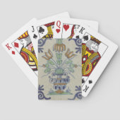 Delft Tile Antique Keramik Blume Pot Spielkarten (Rückseite)
