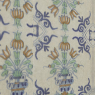 Delft Tile Antique Keramik Blume Pot Tapete