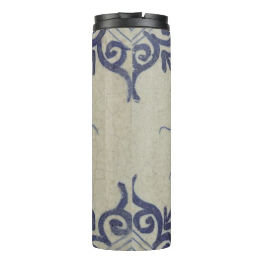 Delft Tile Antique Keramik Blume Pot Thermosbecher (Rückseite)