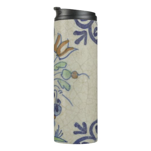 Delft Tile Antique Keramik Blume Pot Thermosbecher (Nach rechts gedreht)