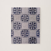 Delft Tile Blue Antiquitätenmuster Puzzle (Vertikal)