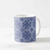 Delft tile ethnic national Dutch pattern   Kaffeetasse (VorderseiteRechts)
