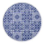 Delft tile ethnic national Dutch pattern   Keramikknauf (Vorderseite)