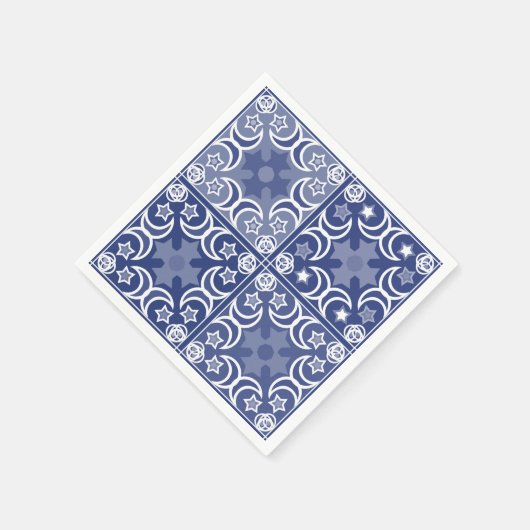 Delft tile ethnic national Dutch pattern   Serviette (Ecke)