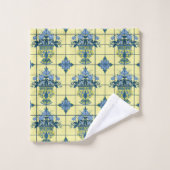 Delft Tile Pattern Badhandtuch Set (Waschlappen)