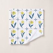 Delft Tile Pattern Badhandtuch Set (Waschlappen)