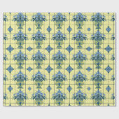 Delft Tile Pattern Geschenkpapier (Flach)