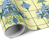 Delft Tile Pattern Geschenkpapier (Rolleneckpunkt)