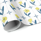 Delft Tile Pattern Geschenkpapier (Rolleneckpunkt)