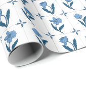 Delft Tile Pattern Geschenkpapier (Rolleneckpunkt)