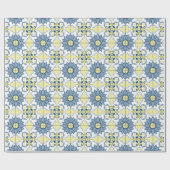 Delft Tile Pattern Geschenkpapier (Flach)