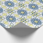 Delft Tile Pattern Geschenkpapier (Ecke)