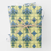 Delft Tile Pattern Geschenkpapier Set (Beispiel)