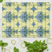 Delft Tile Pattern Geschirrtuch (Gefaltet)
