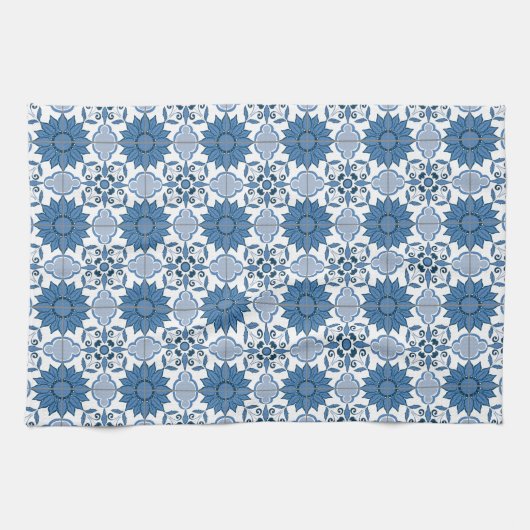 Delft Tile Pattern Geschirrtuch (Horizontal)