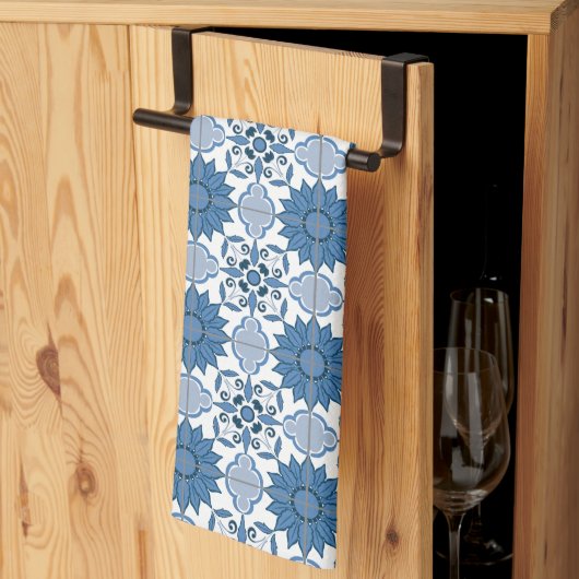 Delft Tile Pattern Geschirrtuch (Drittel gefaltet)