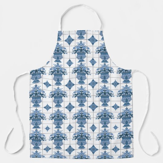 Delft Tile Pattern Schürze (Vorderseite)