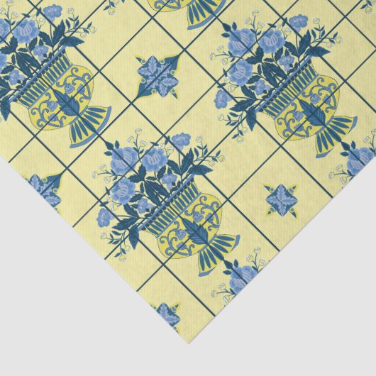 Delft Tile Pattern Seidenpapier (Detail)
