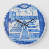 Delft-Töpferei 1 Große Wanduhr (Vorderseite)