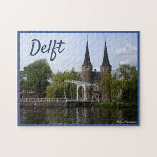Delft-Tor (Oostpoort) mit Text Puzzle