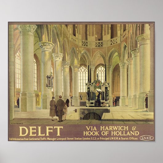 Delft Travel Poster (Vorne)