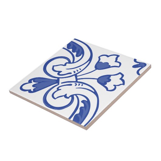 Delft Vine Blossom Fliese (Seite)