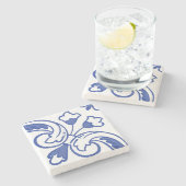 Delft Vine Blossom Steinuntersetzer (Seitenansicht)