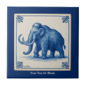 Delft Wooly Mammoth Fliese (Vorderseite)