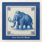 Delft Wooly Mammoth Glasuntersetzer (Vorderseite)