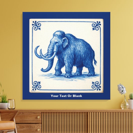 Delft Wooly Mammoth Leinwanddruck (Insitu (Wohnzimmer))